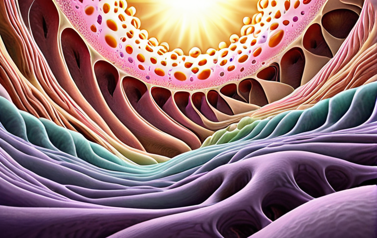 **
Prompt: A serene, ethereal scene depicting cellular regeneration. Visualize healthy, glowing cells bathed in gentle, pulsing light that represents sound waves. Incorporate abstract elements representing the Solfeggio frequencies, perhaps as subtle color variations or geometric patterns within the light. The overall feeling should be one of healing, balance, and inner harmony. The color palette should be soft pastels and vibrant, organic hues.
**