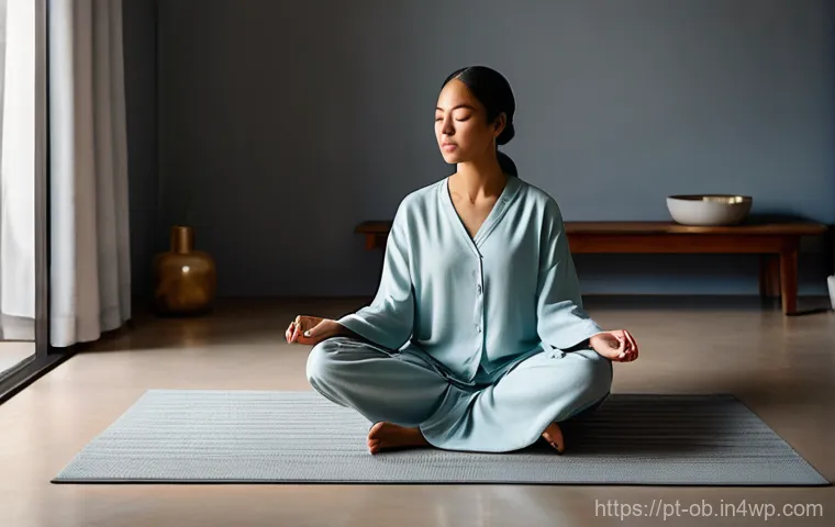 음향치료의 효과를 극대화하는 방법 - **Prompt:** A serene and inviting indoor space designed for sound therapy. Soft, diffused daylight g...